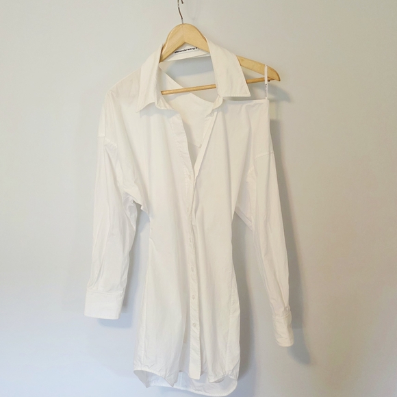 T by Alexander Wang White Shirt Dress - Picture 6 of 11